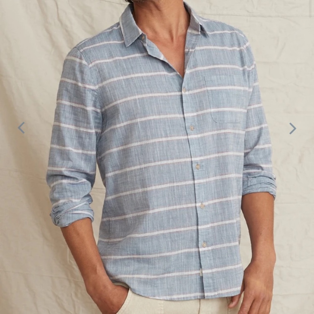 Marine Layer Newport Buttondown in marge